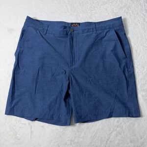 Faherty All Day Shorts Mens Size 36 Navy Blue Stretch Hybrid Golf Performance 7"